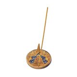 Buddha mit Sodalith - Holzhalter für Räucherstäbchen