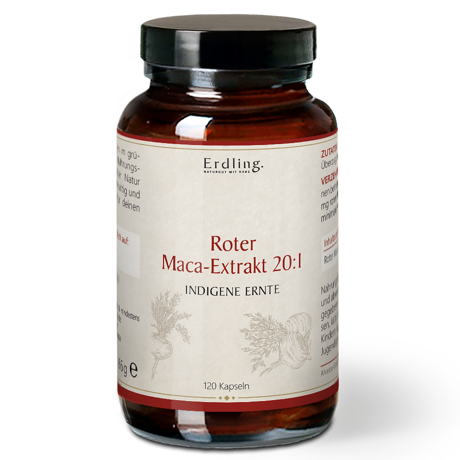 Rotes Maca-Extrakt 20:1 - 120 Kapseln - Waldkraft