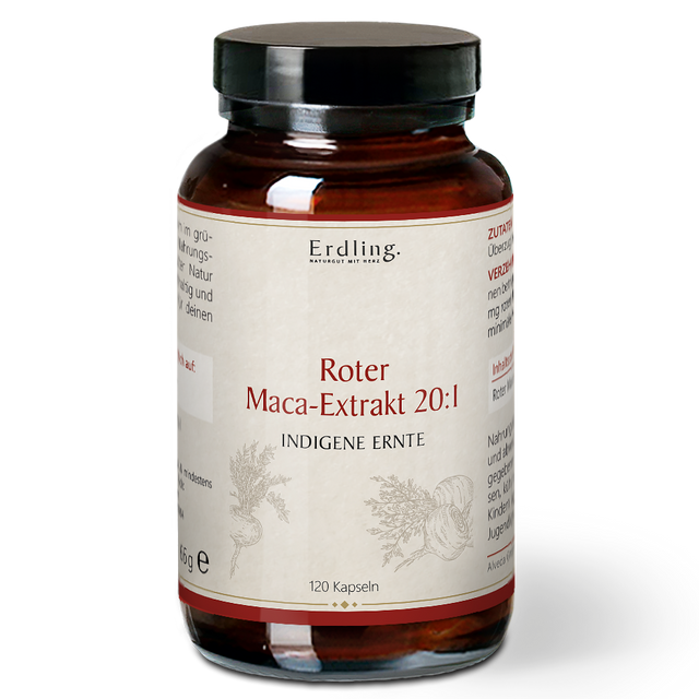 Rotes Maca-Extrakt 20:1 - 120 Kapseln - Waldkraft