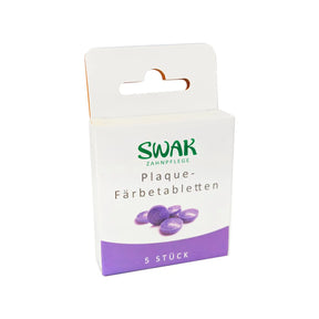 SWAK Plaque-Färbetabletten 5er-Pack – Tabletten zur Sichtbarmachung von Zahnbelag