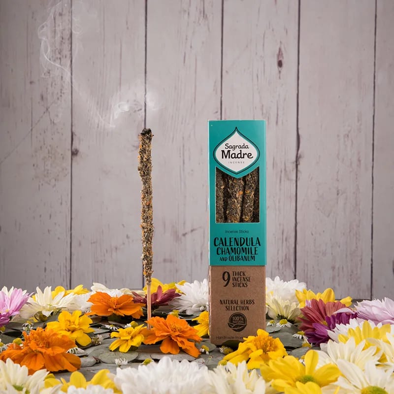 Sagrada Madre Herbal Räucherwerk Kamille, Calendula & Olibanum