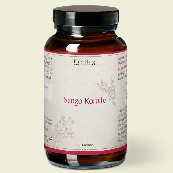 Sango-Koralle – Ideale Quelle von Calcium & Magnesium - 120 Kapseln - Waldkraft Erdling