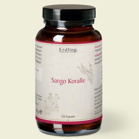 Sango-Koralle – Ideale Quelle von Calcium & Magnesium - 120 Kapseln - Waldkraft Erdling