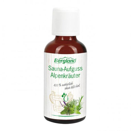 Sauna - Aufguss - Alpenkräuter 100 % natürlich, ohne Alkohol 50ml Bergland