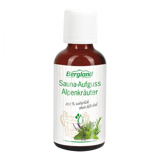 Sauna - Aufguss - Alpenkräuter 100 % natürlich, ohne Alkohol 50ml Bergland