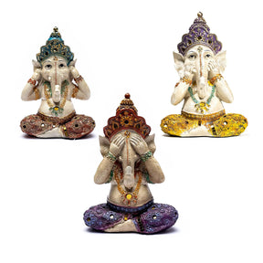 Ganesha Set 3 Stück Spechen Hören Sehen