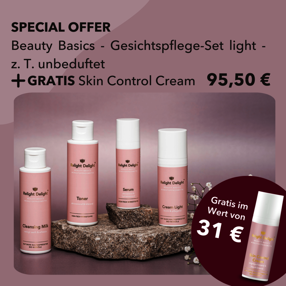 gesichtsset light ohne parfum plus gratis skin control cream