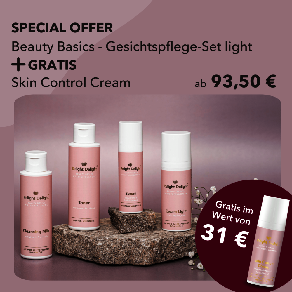 Gesichtsset light plus gratis skin control crem