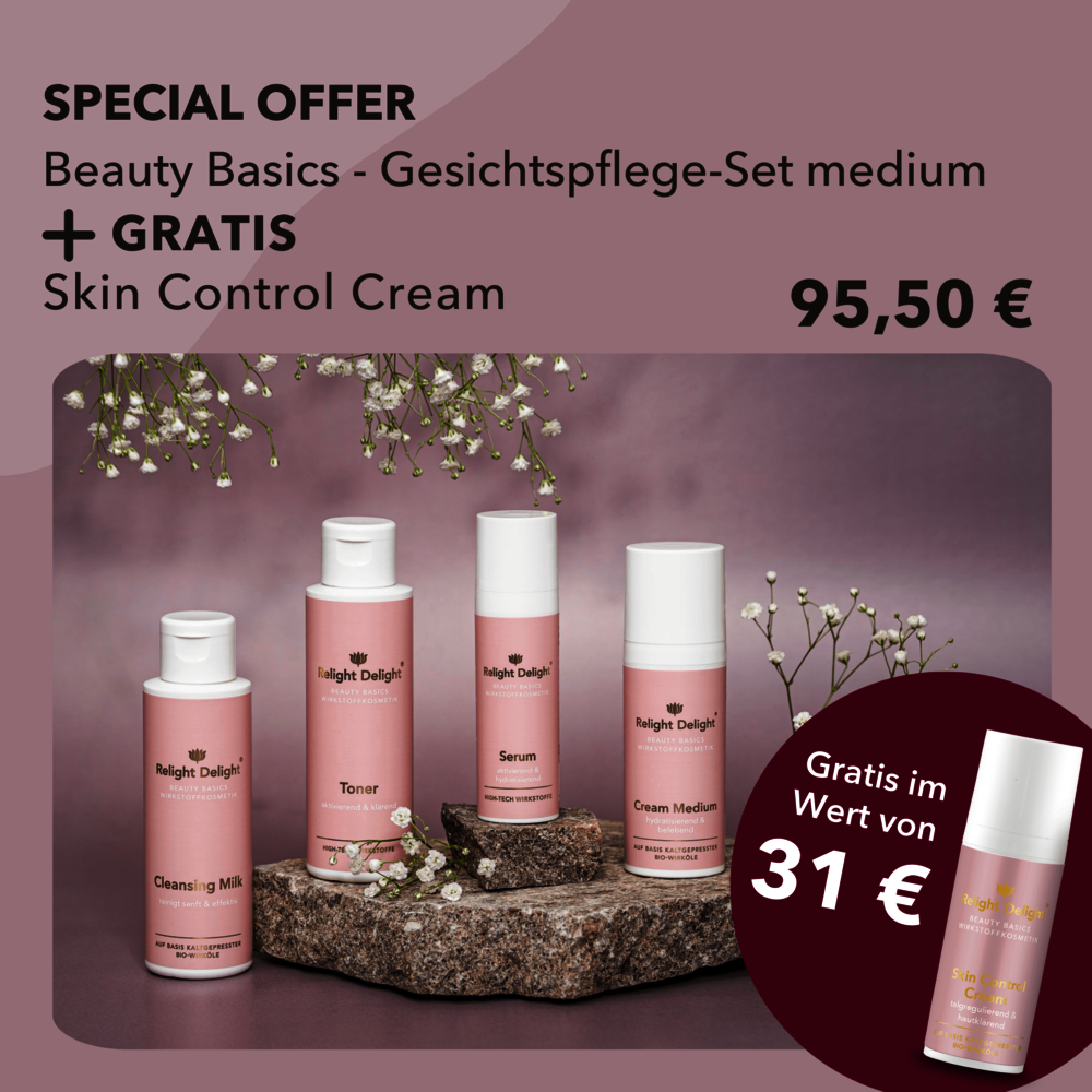 Gesichtsset Medium plus Skin Control Cream gratis