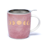 Teetasse mit Sieb Mondphasen 