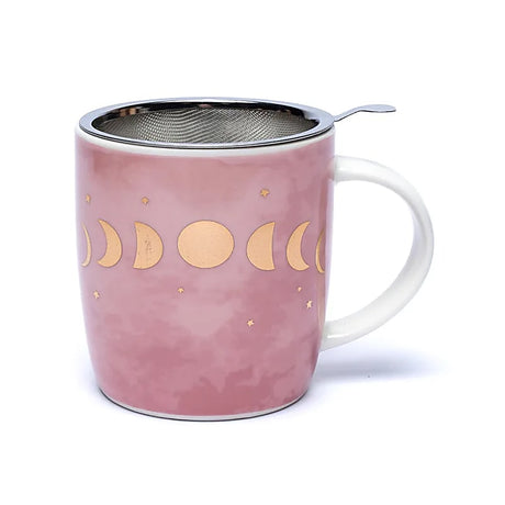 Teetasse mit Sieb Mondphasen 