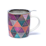 Patchwork - Teetasse mit Sieb