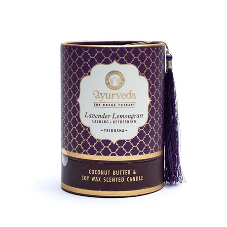 Tridosha Lavendel Zitronengras Ayurveda Duftkerze