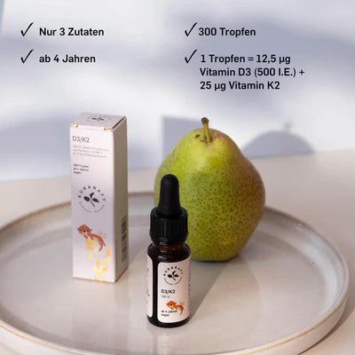 Kurkraft Vitamin D3 K2 Kinder – 300 Tropfen Vorrat