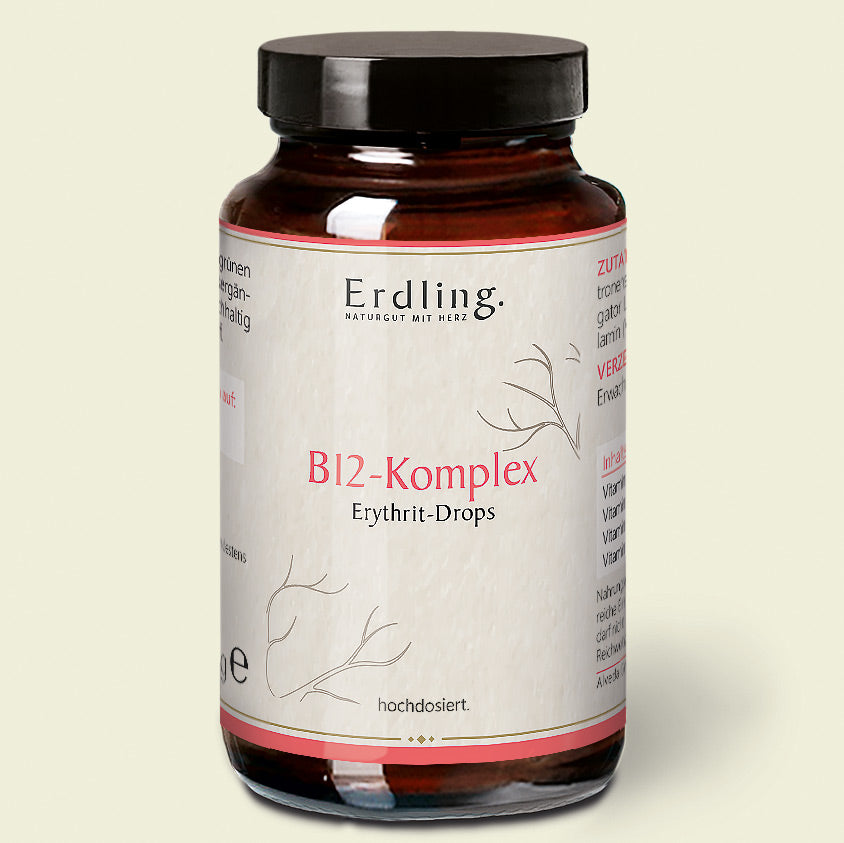 Vitamin B12-Komplex Drops - 50 Stück Erythrit-Drops Waldkraft Erdling