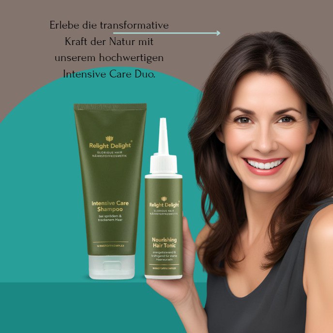 Haarpflegeset Glorious Hair - Anwendung für gesunde Kopfhaut und kräftiges Haarwachstum"