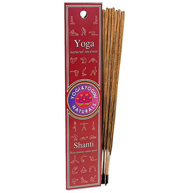  Yoga Shanti Räucherstäbchen aus der Yogi & Yogini Naturals Serie