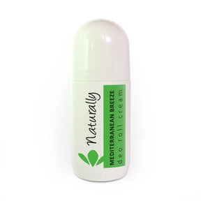 "Hristina Creme Deoroller Mediterranean Breeze 50ml - Natürlicher Deoroller mit Aloe Vera, Kokosöl und Kakaobutter für empfindliche Haut"