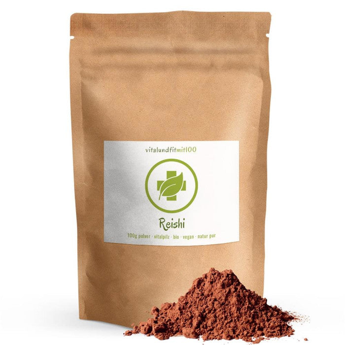 Bio Reishi Pulver 100 g Vitalundfitmit100 