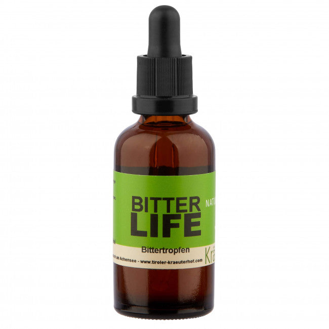 Flasche Bittertropfen "Bitterlife" von Tiroler Kräuterhof