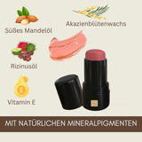 Luxury 3‑in‑1 Bio Lippenstift – hochwertige Inhaltsstoffe ohne Titandioxid