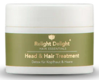 Eine Dose "Hair Essentials Head & Hair Treatment 100ml - Detox-Vorbehandlung für Kopfhaut und Haar mit Bio-Kakaobutter, Kokosöl und ätherischen Ölen"