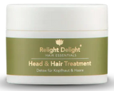 Eine Dose "Hair Essentials Head & Hair Treatment 100ml - Detox-Vorbehandlung für Kopfhaut und Haar mit Bio-Kakaobutter, Kokosöl und ätherischen Ölen"
