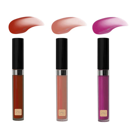 „Bio-Lipgloss Shiny Pink & Shiny Peach und Shiny Sienna– vegan, pflegend mit Rizinusöl & Bienenwachs, natürlicher Glanz, ohne Titandioxid“