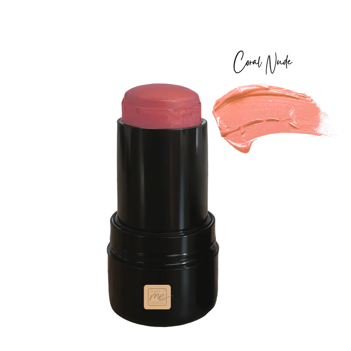Luxury 3‑in‑1 Bio Lippenstift Coral Nude – cremiges Nude ohne Titandioxid von Thats me Organic
