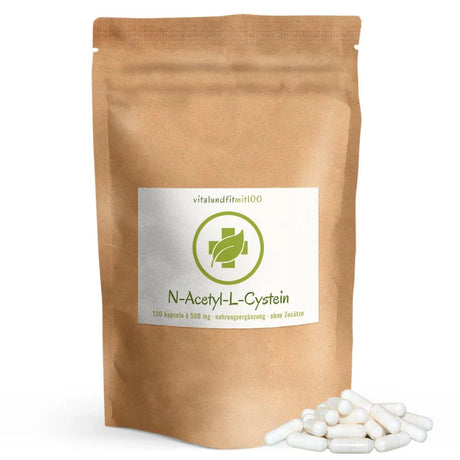 N-Acetyl-L-Cystein Kapseln 120 Stück à 500 mg Vitalundfitmit100