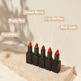 „Bio-Lippenstifte von That's me Organic – 5 vegane Farben