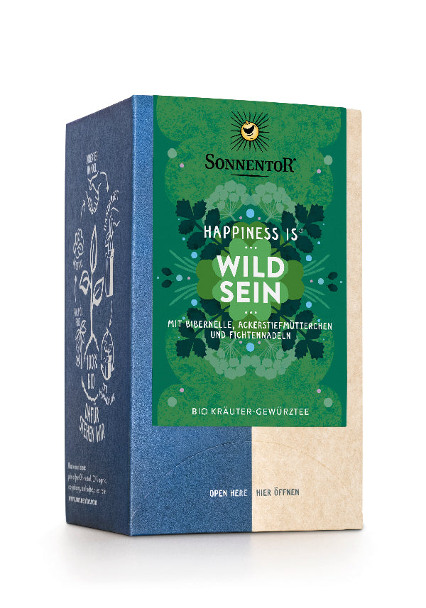 Wild sein Tee Sonnentor Bio, 18 Doppelkammerbeutel