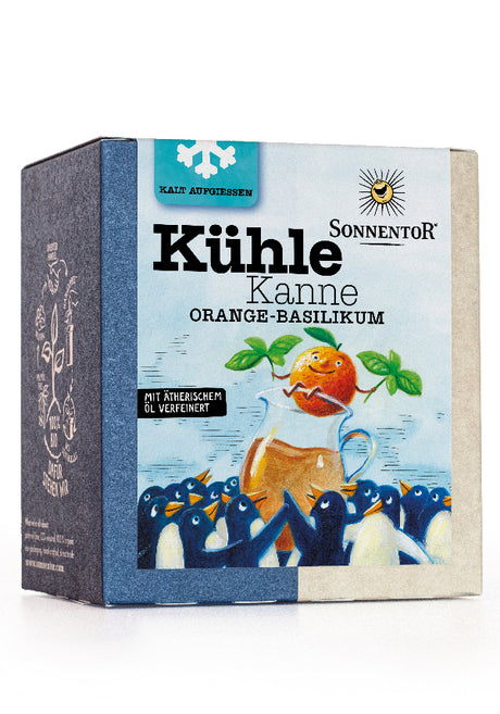 Kühle Kanne Oange Basilikum Sonnentor 