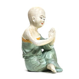Yoga Mönch Figur in Orange / Grau / Grün