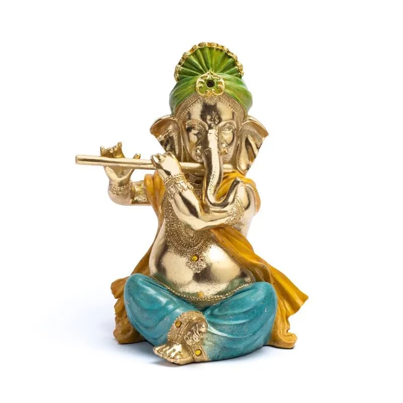 Ganesha Statue mit Flöte