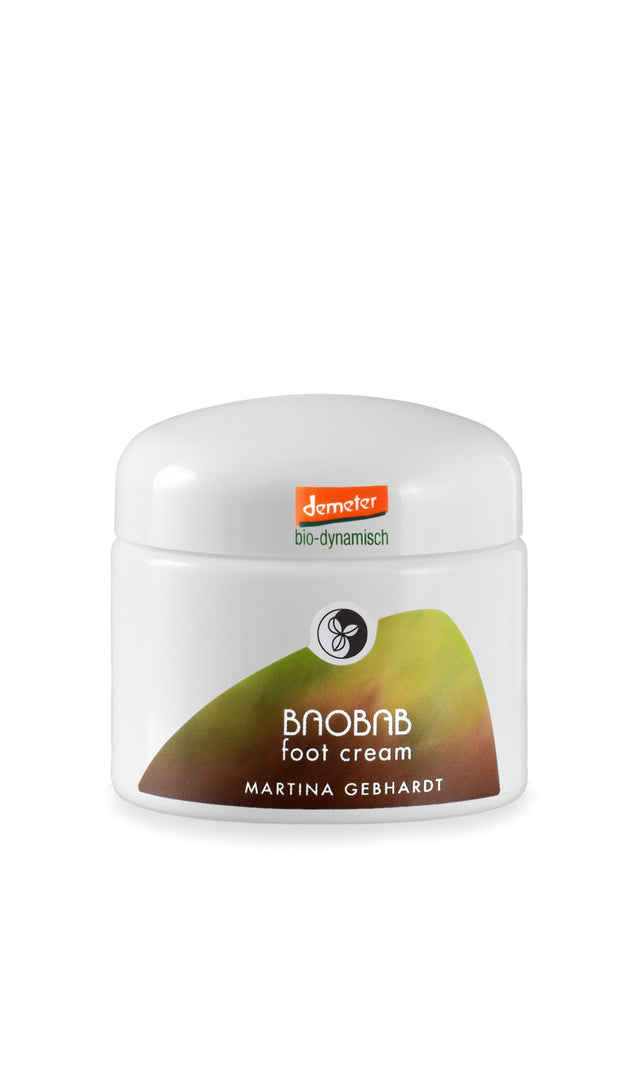 Tiegel mit BAOBAB foot cream 50ml von Martina Gebhardt Bio Demeter