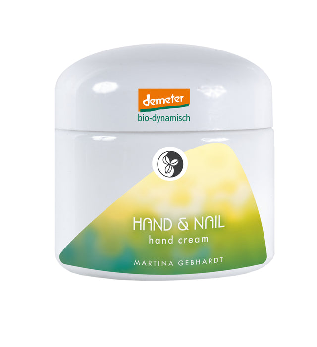 Tiegel mit HAND & NAIL cream 100ml - von Martina Gebhardt Bio Demeter