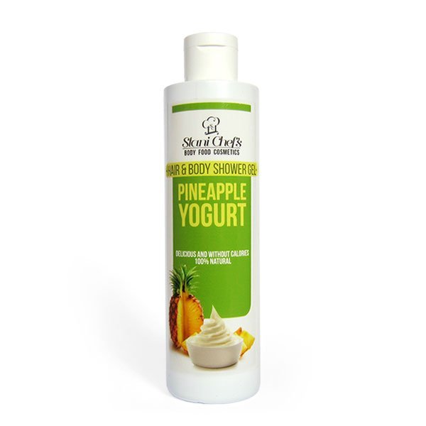 Duschgel für Haut und Haar Ananasjoghurt 250ml - Hristina Stani Chef´s Wir verwenden gewöhnliches Seifenkraut (SAPONARIA OFFICINALIS) als Schaumbildner in unseren Haarwaschmitteln. Diese Heilpflanze war bereits im Mittelalter sehr bekannt und wird heute üblicherweise zur Behandlung von Hauterkrankungen wie Ekzemen oder Akne verwendet. Sie hat auch die Fähigkeit, schädliche Toxine auszuscheiden und entfaltet eine schäumende Wirkung.