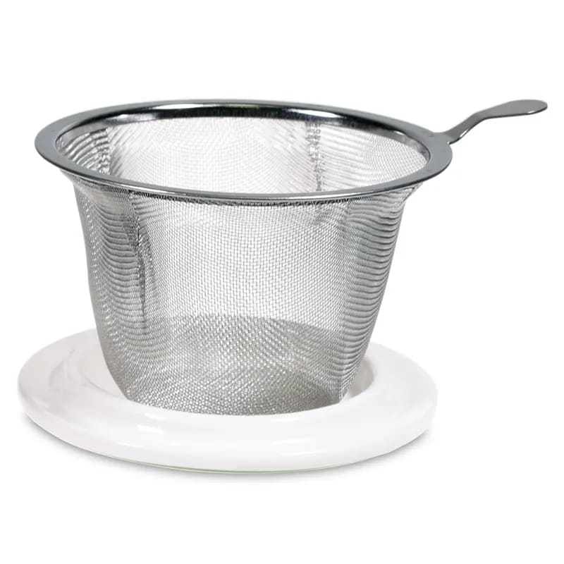 Blume des Lebens - Teetasse mit Sieb / Deckel
