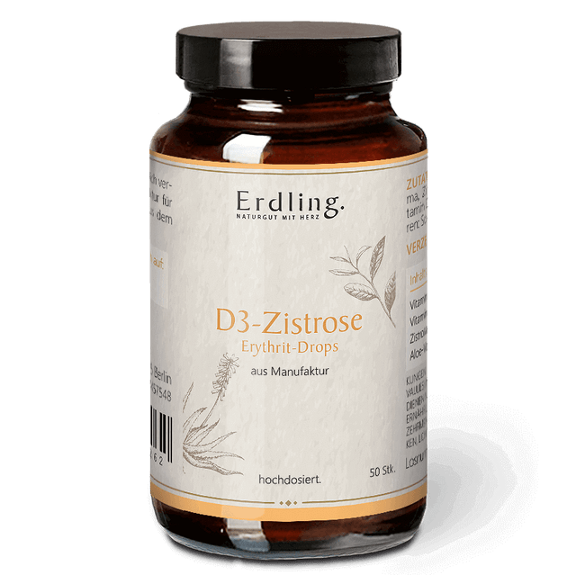 Vitamin D3-Zistrose Drops - Zistrose und Aloe Vera, hochdosiert - 50 Drops Waldkraft Erdling