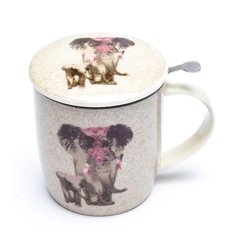 Elephant - Teetasse mit Sieb und Deckel