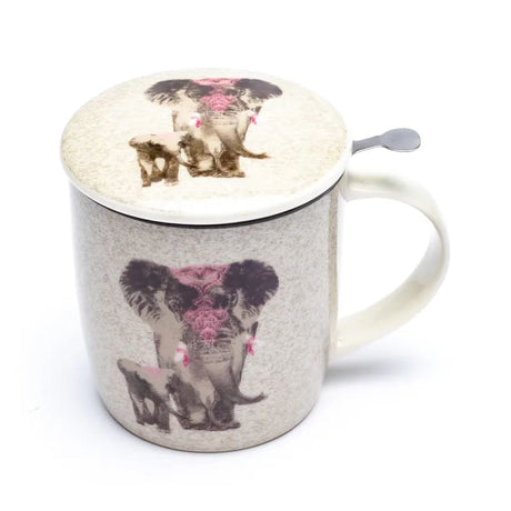 Elephant - Teetasse mit Sieb und Deckel