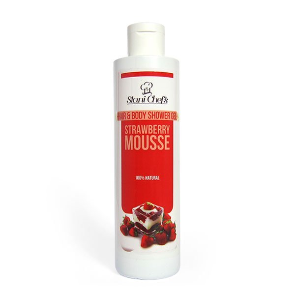 Duschgel für Haut und Haar Erdbeermousse
