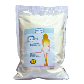"BIOLEO Figura Basischer Badezusatz 2000g - Anti-Cellulite Badepulver für Hautstraffung"