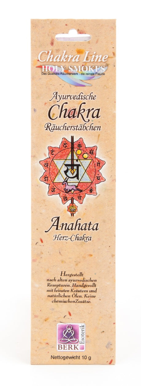 Herz-Chakra (Anahata)  Berk Holy Smokes - "Herz-Chakra (Anahata)" - Chakra Line Berk Räucherstäbchen