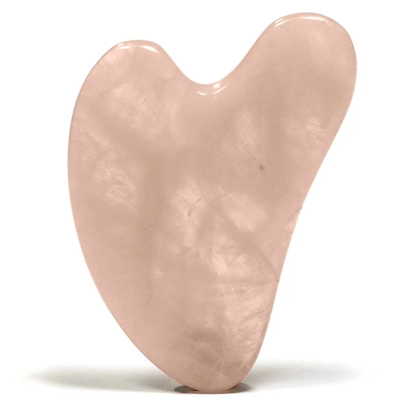 Gua Sha Massage-Stein Rosenquarz