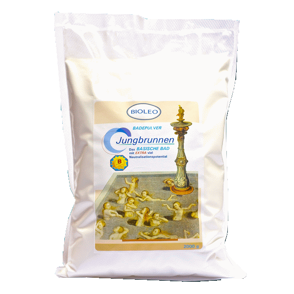  "BIOLEO Jungbrunnen Basisches Badepulver 2000g - Anti-Aging Basenbad für jugendliche Haut"