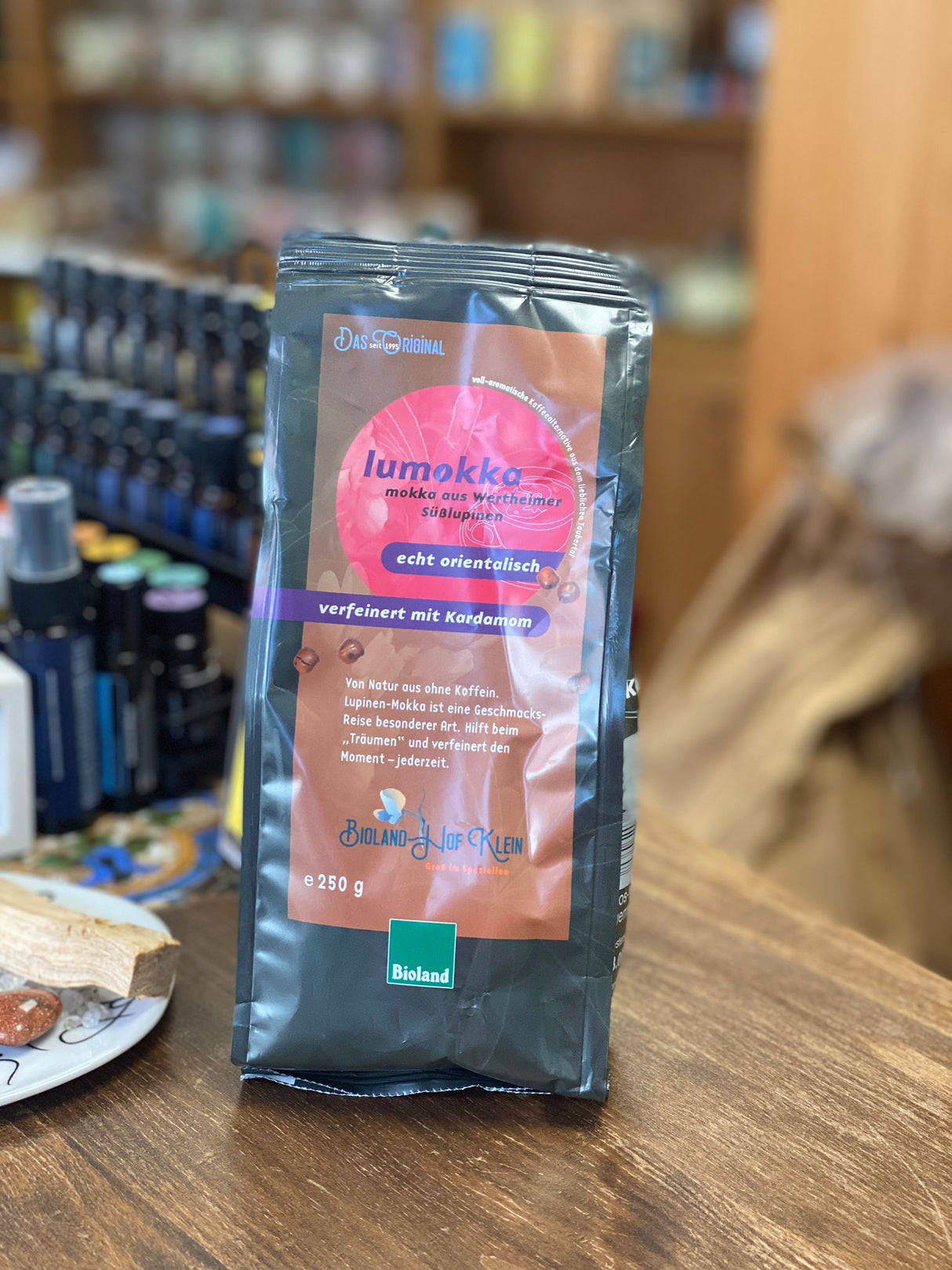 "Bio Lumokka Biolandhof Klein 250g - koffeinfreier Lupinenkaffee mit Mokka-Geschmack"