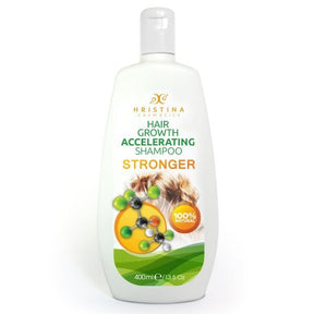 <h3 data-mce-fragment="1">Shampoo zur Unterstützung des Haarwachstums Stärker 400ml - Hristina</h3> <p data-mce-fragment="1">Spezielle Formel für beschleunigtes Haarwachstum und Unterstützung, die für längeres, gesünderes und dichteres Haar sorgt. Das Shampoo verleiht Glanz und Volumen und verbessert die Haarstruktur. Es stärkt, spendet Feuchtigkeit und schützt das Haar vor Austrocknung und Beschädigungen.</p>