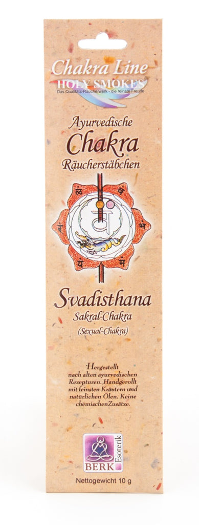 Sakral-Chakra (Svadisthana)Berk Holy Smokes - "Sakral-Chakra (Svadisthana)" - Chakra Line Räucherstäbchen 